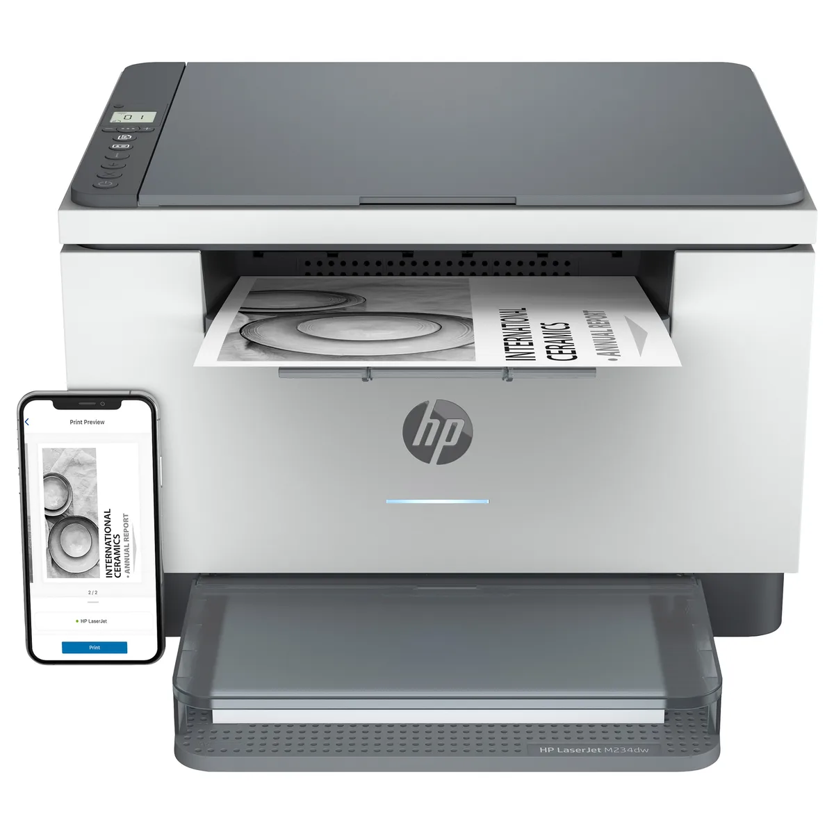 LaserJet MFP M234dw 3in1 Multifunktionsgerät Monochromlaser A4 30s/m fra HP – produktbillede