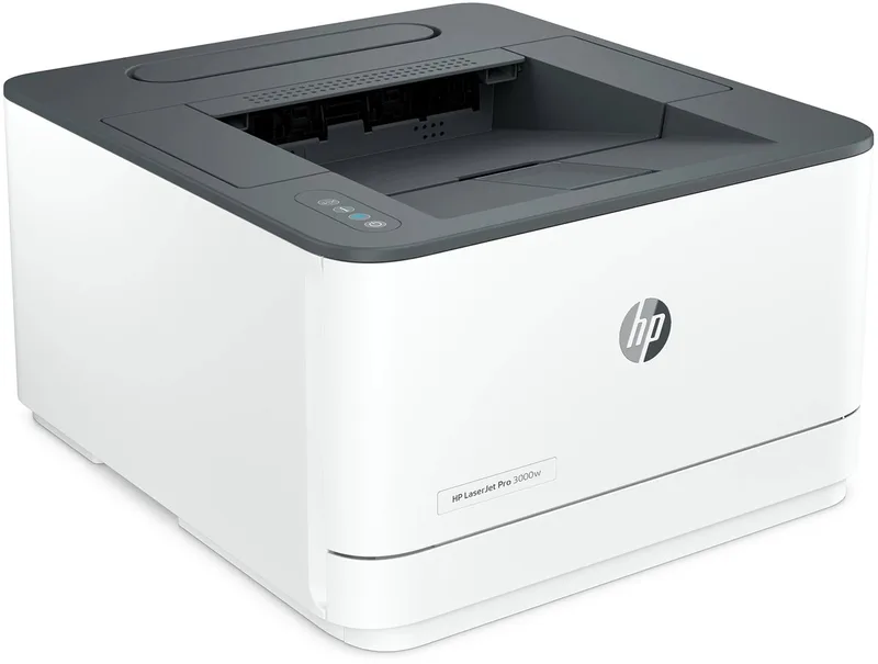 LaserJet Pro 3102fdn Multifunction Zwart-wit Printer, Alleen Ethernet; Kopieerapparaat, scanner by HP in White – product photo
