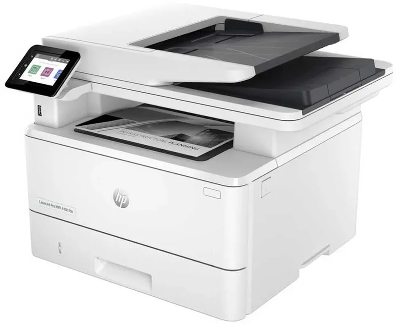 LaserJet Pro MFP 4102fdn - All-in-One Laserprinter - Wit van HP in Transparant – productfoto