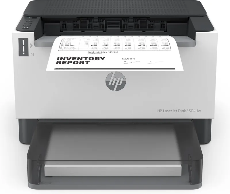 LaserJet Tank 2504dw - Laserprinter - 3 jaar garantie na registratie de HP en Blanc – photo produit