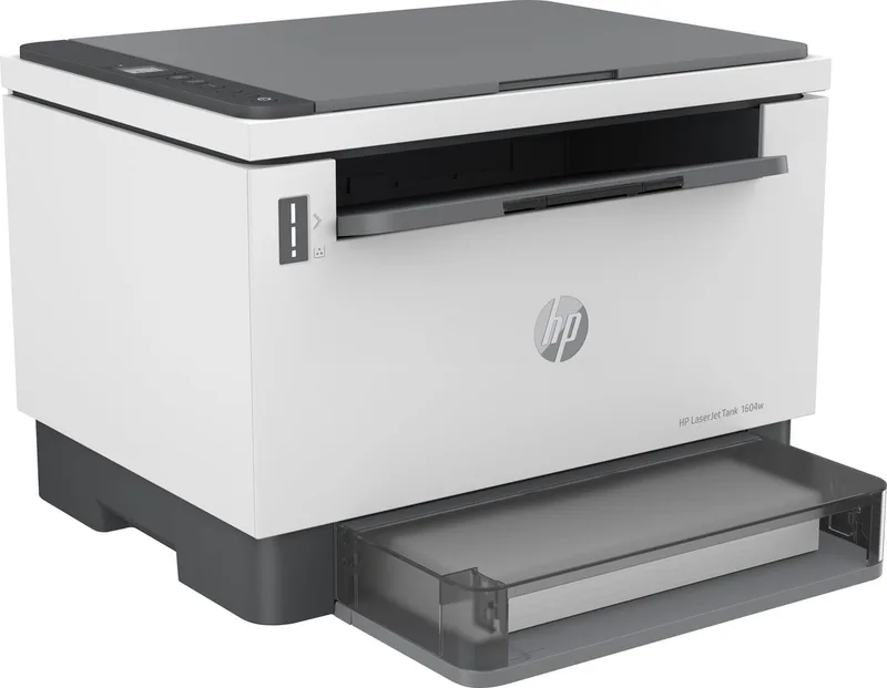 LaserJet Tank MFP 1604w - Laserprinter - 3 jaar garantie na registratie fra HP i Hvid – produktbillede