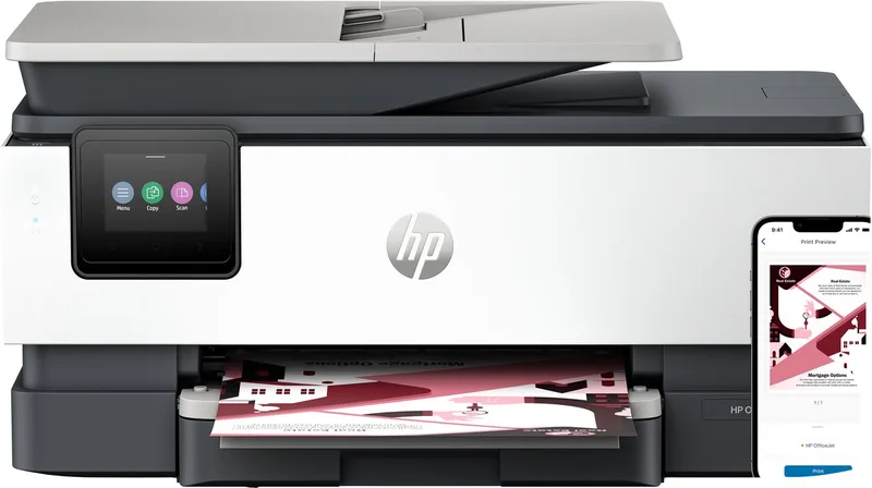 OfficeJet Pro 8122e – Multifunctionele printer – wifi – duplex de HP en Gris – photo produit