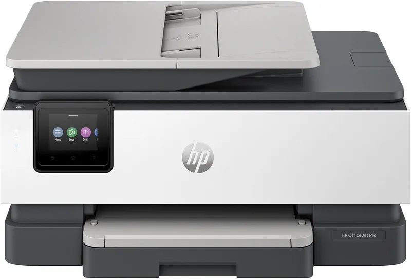 OfficeJet Pro 8124e - All-in-One Inkjetprinter - Light Cement by HP in White – product photo