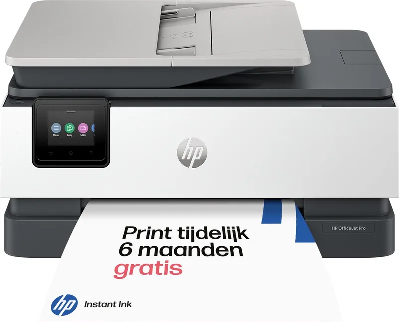 Officejet Pro 8134e - All-in-One Printer - Light Cement de HP en Blanc – photo produit