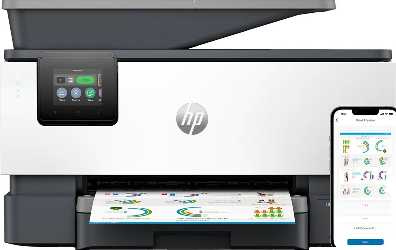 OfficeJet Pro 9120b Inkjetprinter van HP – productfoto