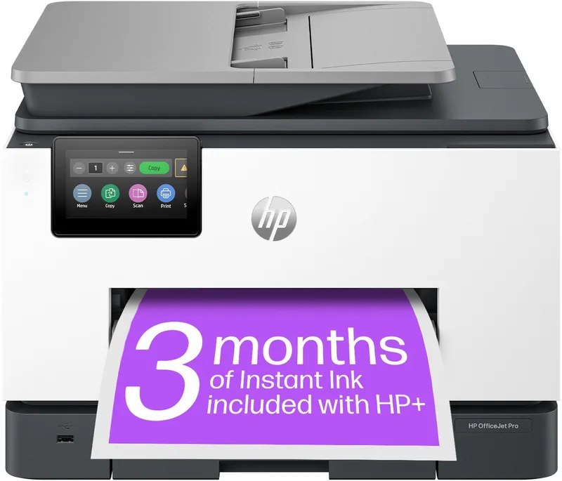 OfficeJet Pro 9135e - All-in-One Kleurenduplexprinter - 3 maanden Instant Ink inbegrepen bij HP+ - Cement von HP in Weiß – Produktfoto