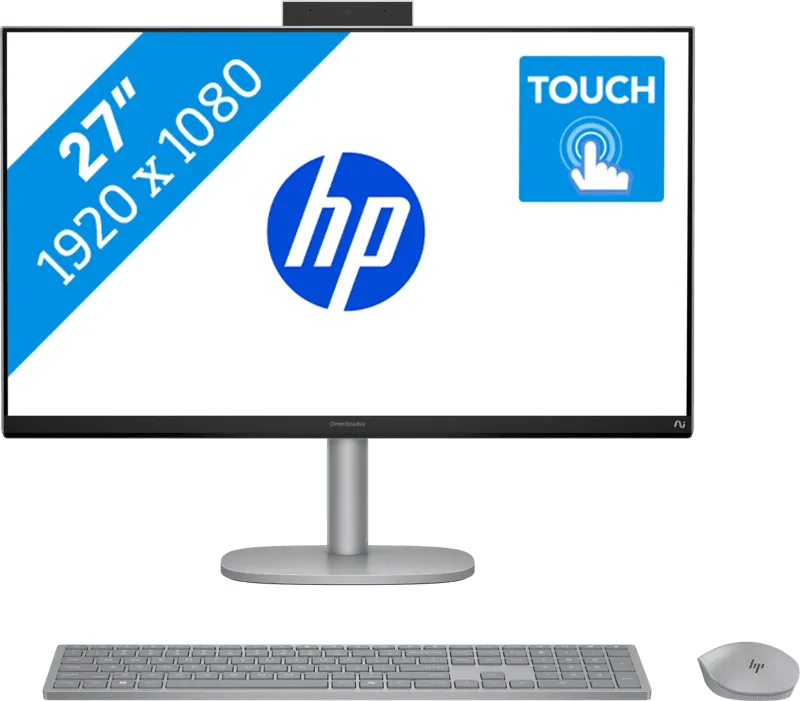 OmniStudio X All-in-One Next Gen AI 27-cs1077ng PC - 27'' - Intel Core Ultra 7 - 16GB RAM/1TB SSD von HP – Produktfoto