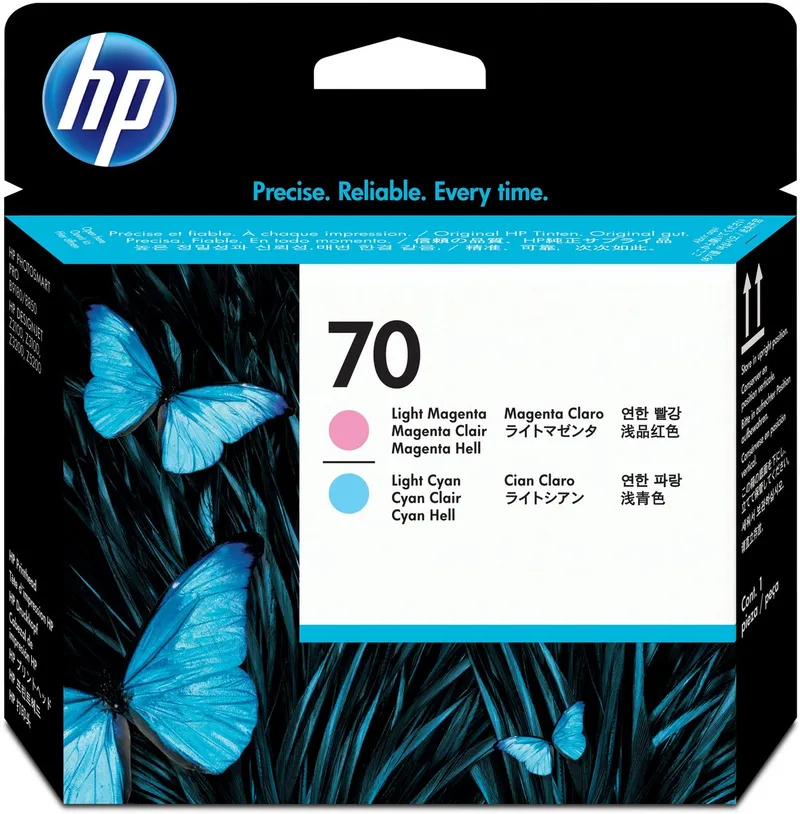 Printer HP Cabezal de impresión DesignJet 70 magenta claro/cian claro by HP in Cyan magenta light – product photo