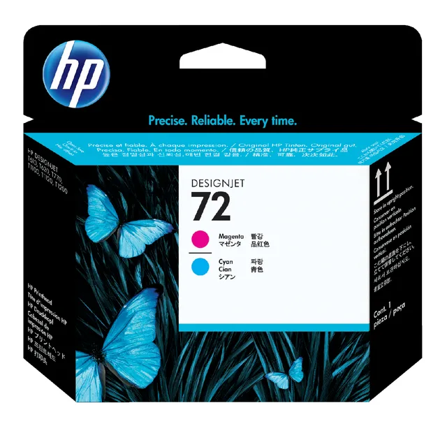 Printkop HP C9383A 72 rood + blauw fra HP – produktbillede