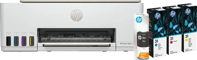 Smart Tank 5107 + 1 set extra inkt von HP – Produktfoto