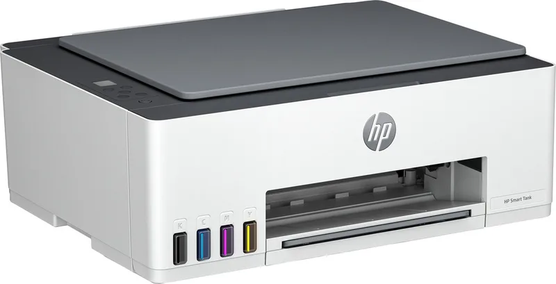 Smart Tank 520 All-in-One Printer, Color, Printer voor Home and home office, Print, copy, scan, High-volume printer tank; Scan to PDF de HP en Gris – photo produit