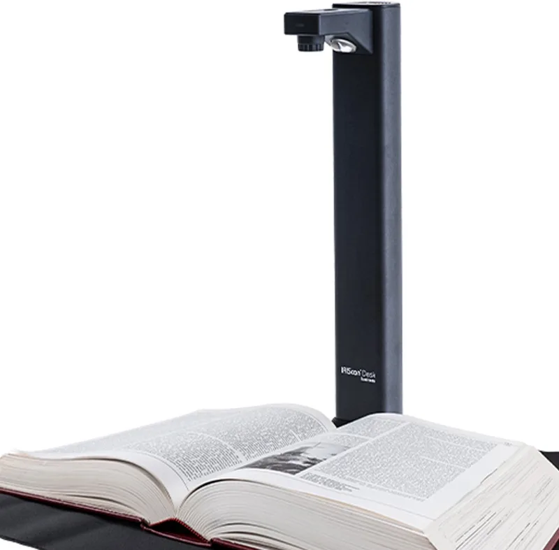 Desk v7 Business documenten Scanner A4 & A3 document camera - OCR Document Visualizer 24MP WinMac + Readiris PDF Gratis WinMac van IRIS in Zwart – productfoto