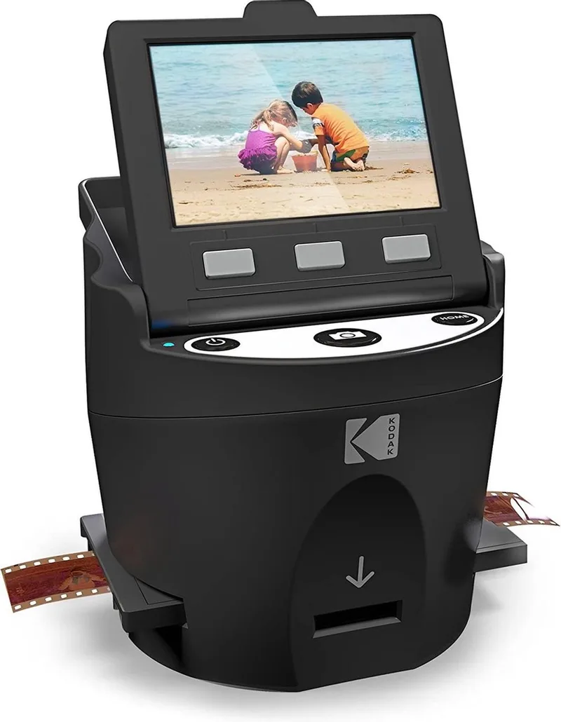 Digitale Filmscanner - Converteert Negatieve en Filmdia's 35 mm van Kodak in Zwart – productfoto