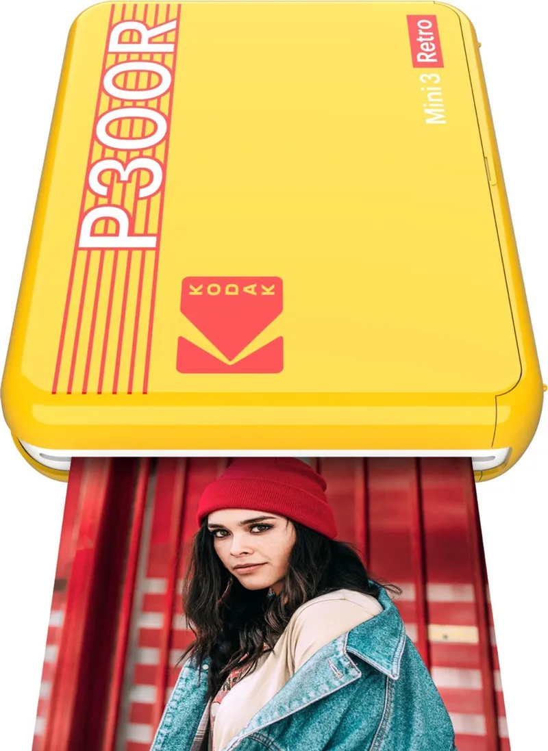Mini 3 Square retro yellow van Kodak in Geel – productfoto