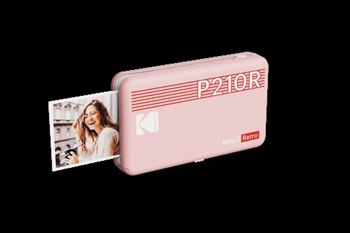 P210R Mini 2 Retro - Mini Photo Printer - 2.1x3.4 inch fra Kodak i Lyserød – produktbillede