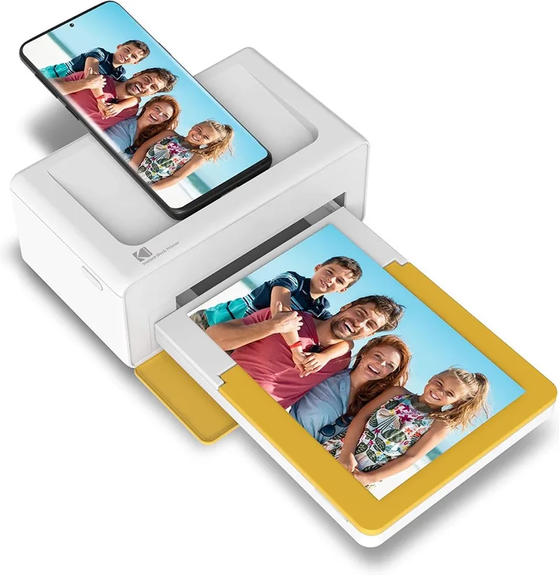 PD460 Point-and-Shoot - Mobiele Fotoprinter - Bluetooth - 10 x 15 cm van Kodak in Geel, Wit – productfoto