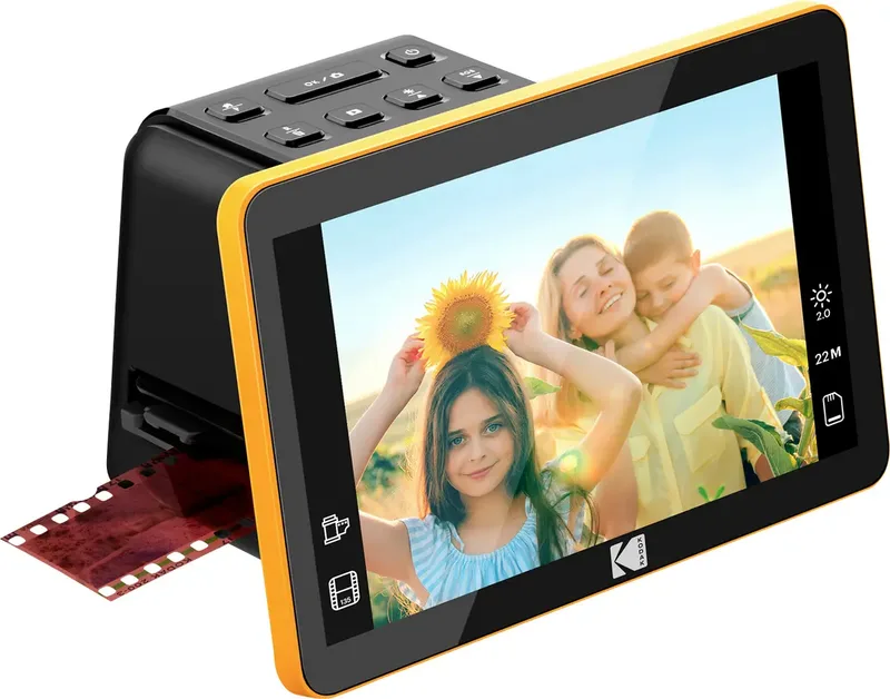 RODFS70 Diascanner, Filmscanner 4320 x 3262 Pixel USB-stroomvoorziening, Kleurentouchscreen, Belichtingsregeling von Kodak – Produktfoto