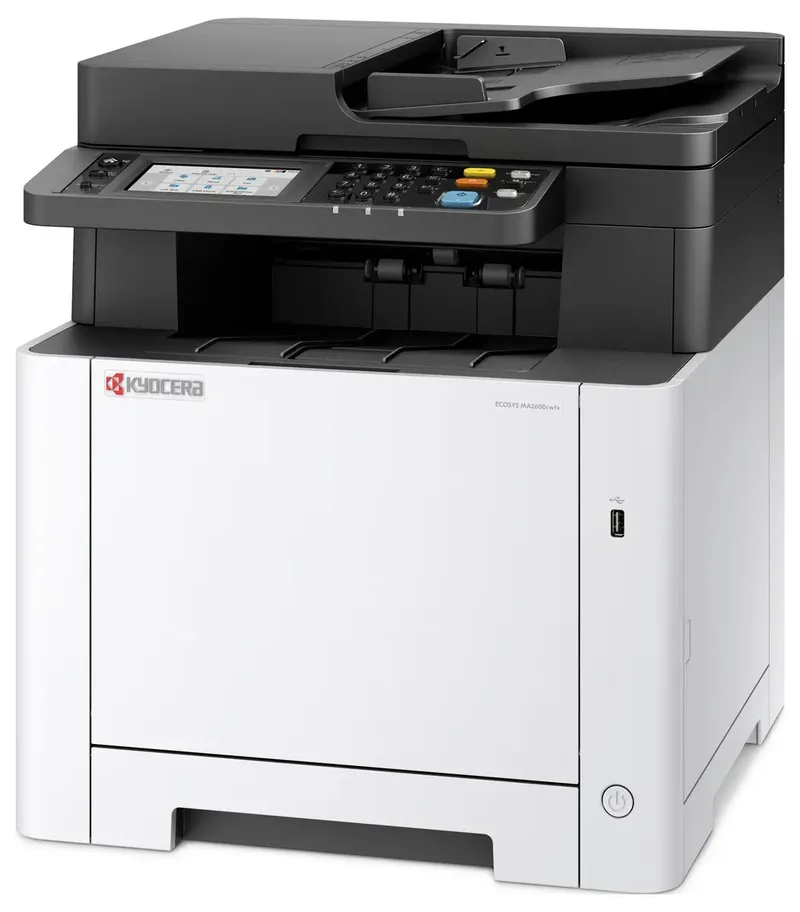 ECOSYS MA 2600 cwfx Plus Multifunktionsdrucker Laser Farbe A4 Drucker, Scanner, Kopierer, Fax LAN, WLAN, USB, Duplex, Duplex-ADF von Kyocera – Produktfoto