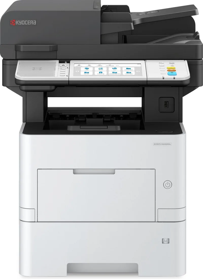 ECOSYS MA5500ifx - All-in-One incl. HyPAS Laserprinter A4 - Zwart-wit van Kyocera in Wit – productfoto