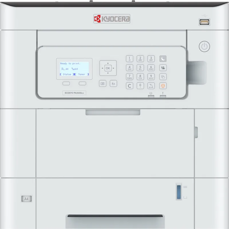 ECOSYS PA3500cx - Laserprinter A4 - Kleur van Kyocera in Wit – productfoto