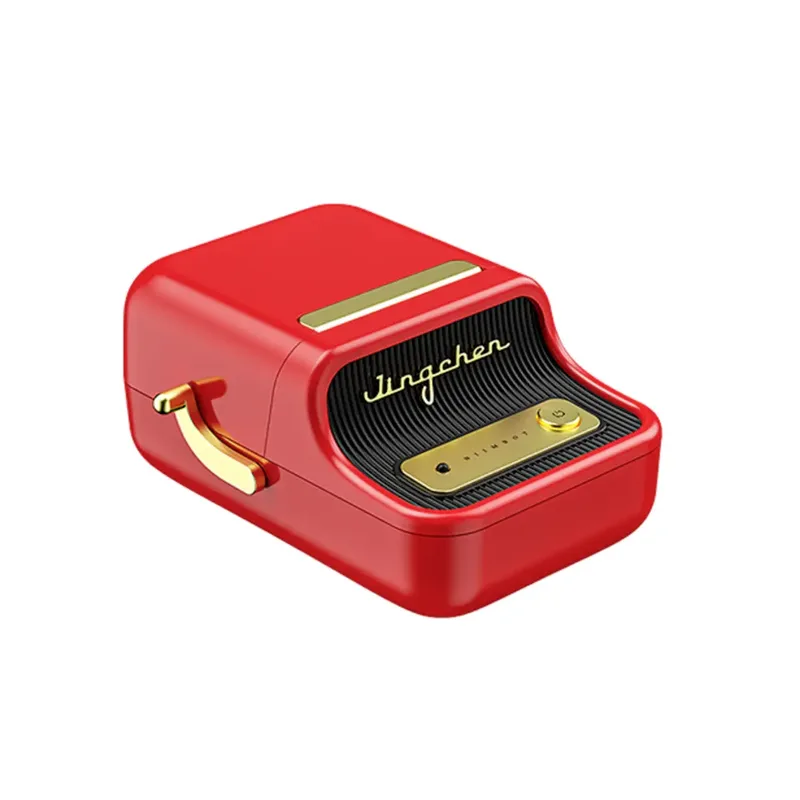 B21 Labelprinter Warmtetransmissie 203 x 203 dpi Etikettenbreedte (max.): 48 mm Bluetooth, Werkt op een accu von Niimbot in Rot – Produktfoto