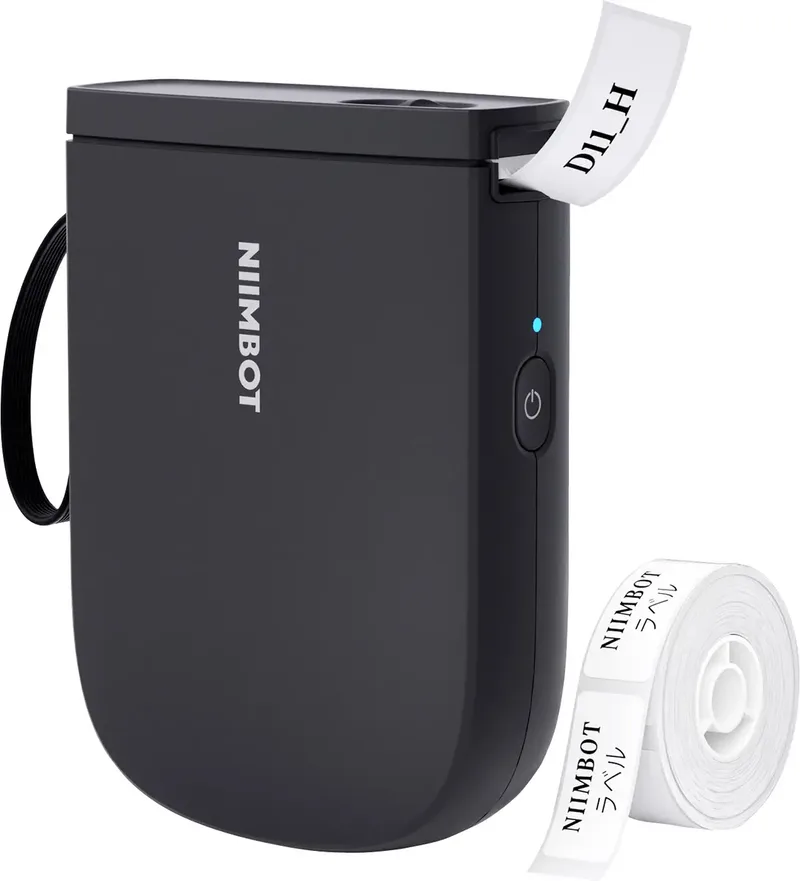 Etikettendrucker D11_H Portable thermal label printer Labelprinter Thermisch 300 x 300 dpi Etikettenbreedte (max.): 15 mm USB, Bluetooth de Niimbot en Noir – photo produit