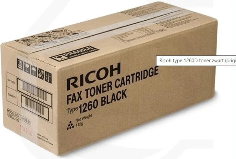 T1260D (Origineel) van Ricoh in Zwart – productfoto