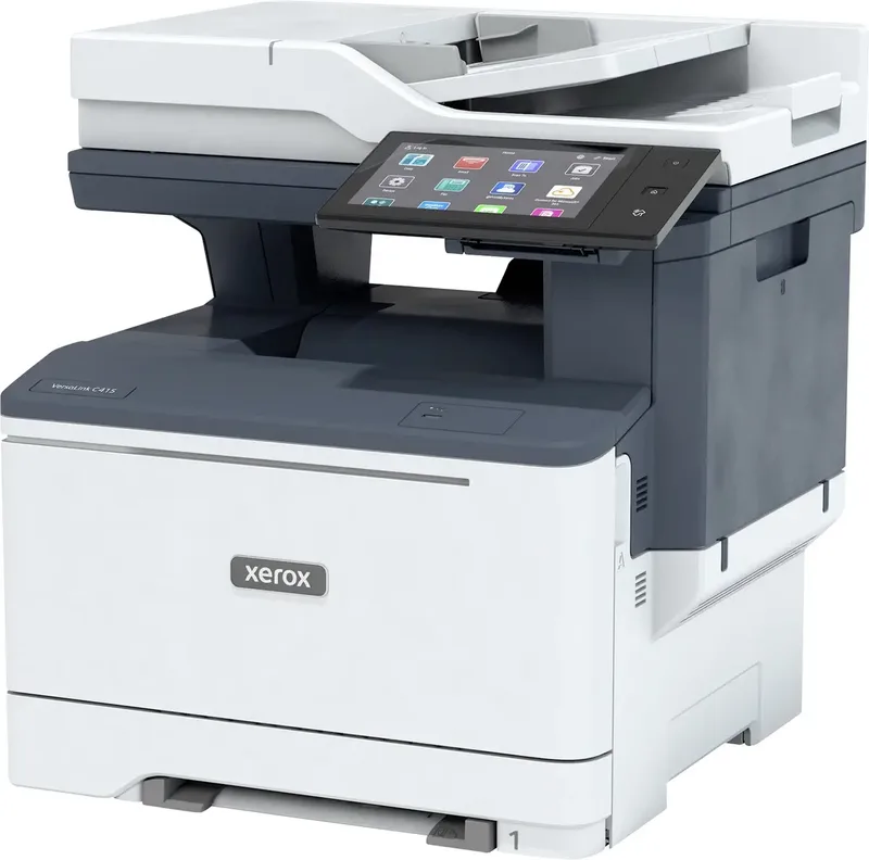 VersaLink C 415 Multifunctionele printer Laser, kleur Kleur A4 Printen, scannen, kopiëren, faxen LAN, NFC, USB, WiFi de Xerox en Blanc, Gris foncé – photo produit