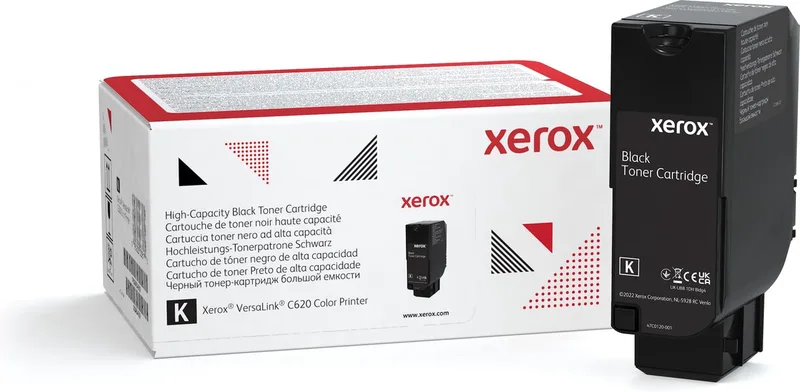 VersaLink C620 sort tonerkassett med høy kapasitet (20 000 sider) by Xerox in Black – product photo
