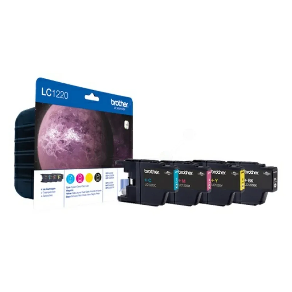 Blækpatron MultiPack Bk,C,M,Y, 300 sider LC1220VALBPDR N/A de Brother – photo produit