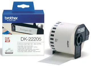 Etiket Brother DK-22205 doorlopend 62mm 1 rol á 30m wit by Brother – product photo 1 of 3