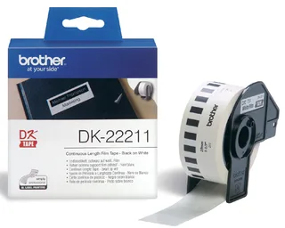 Etiket Brother løbende 29mmx15,24m hvid fra Brother – produktbillede 1 af 2