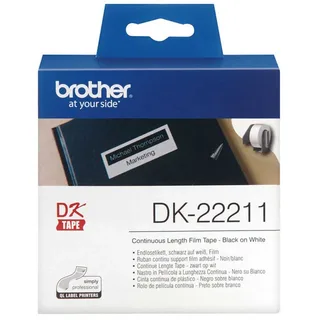 Etiket Brother løbende 29mmx15,24m hvid fra Brother – produktbillede 2 af 2