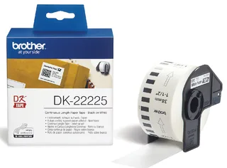 Etiket Brother DK-22225 doorlopend 38mm 1 rol á 30m wit fra Brother – produktbillede 1 af 3