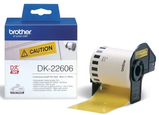 Etiket Brother DK-22606 doorlopend 62mm 1 rol á 15m geel de Brother – photo produit 1 sur 4