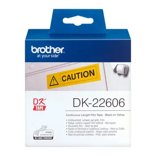 Etiket Brother DK-22606 doorlopend 62mm 1 rol á 15m geel de Brother – photo produit 2 sur 4