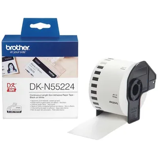 Etiket Brother DK-N55224 doorlopend niet klevend 54mm 1 rol á 30m wit fra Brother – produktbillede 2 af 2