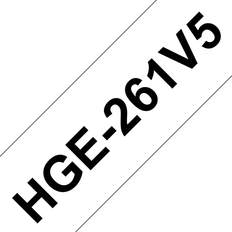 HG-261 36mm - black on white 5 pack High Grade tape only for PT-9500PC. PT-9700PC en PT-9800PCN by Brother in Kleurloos – product photo
