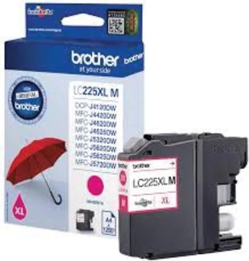 inktcartridge 1.200 pagina's - OEM: LC-225XLM by Brother in Magenta – product photo