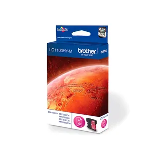 inktcartridge, 750 pagina's, OEM LC-1100HYM, magenta van Brother – productfoto 2 van 2