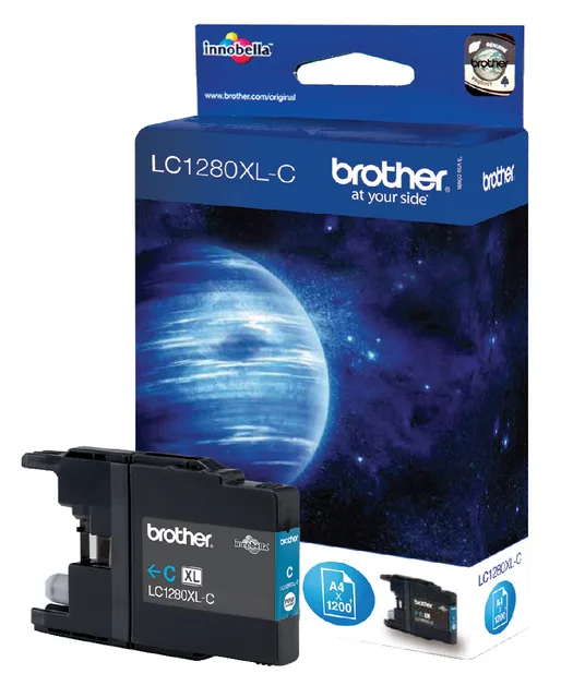 Inktcartridge Brother LC-1280XLC blauw fra Brother – produktbillede