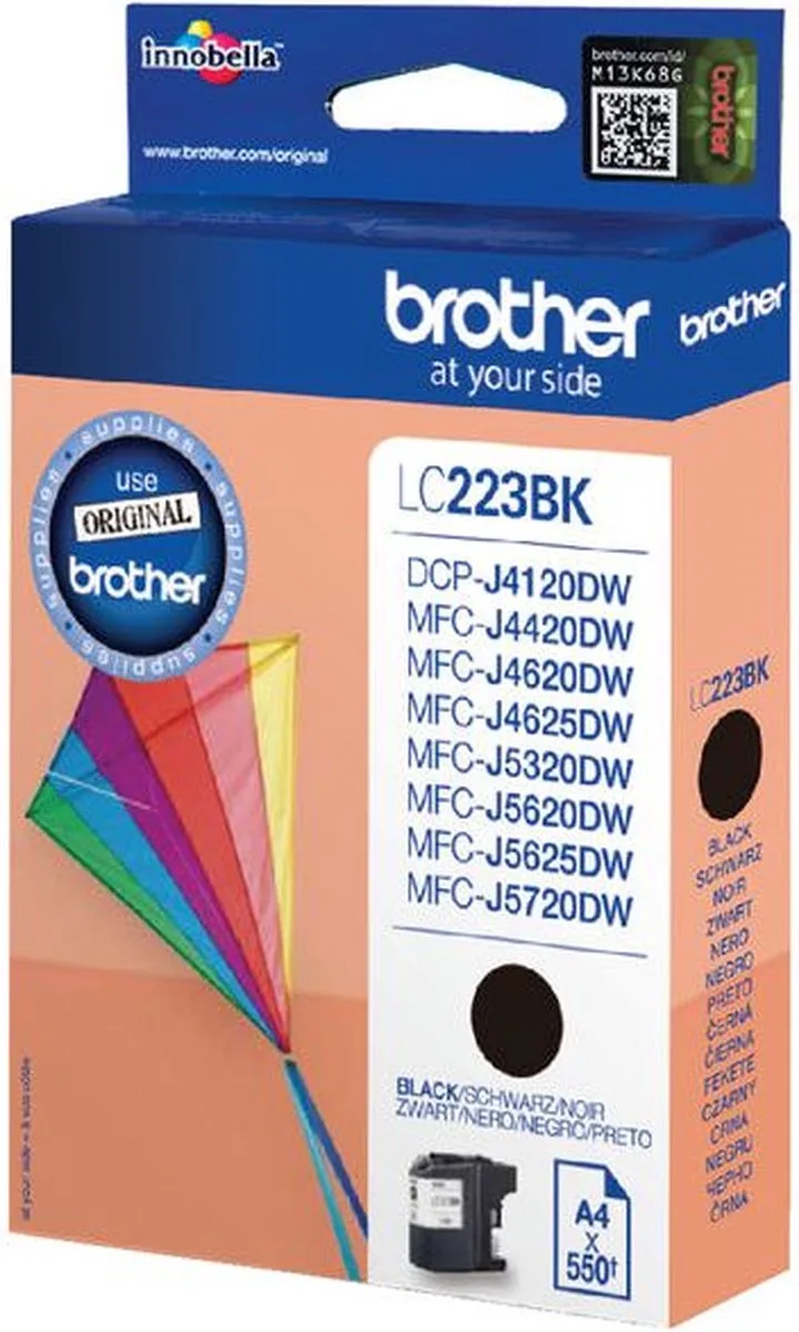 Inktcartridge brother lc-223bk | 1 stuk | 5 stuks från Brother i Svart – produktbild