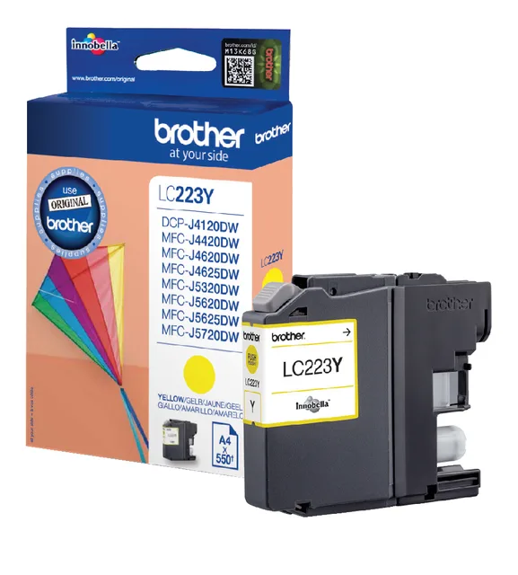 Inktcartridge Brother LC-223Y geel fra Brother – produktbillede