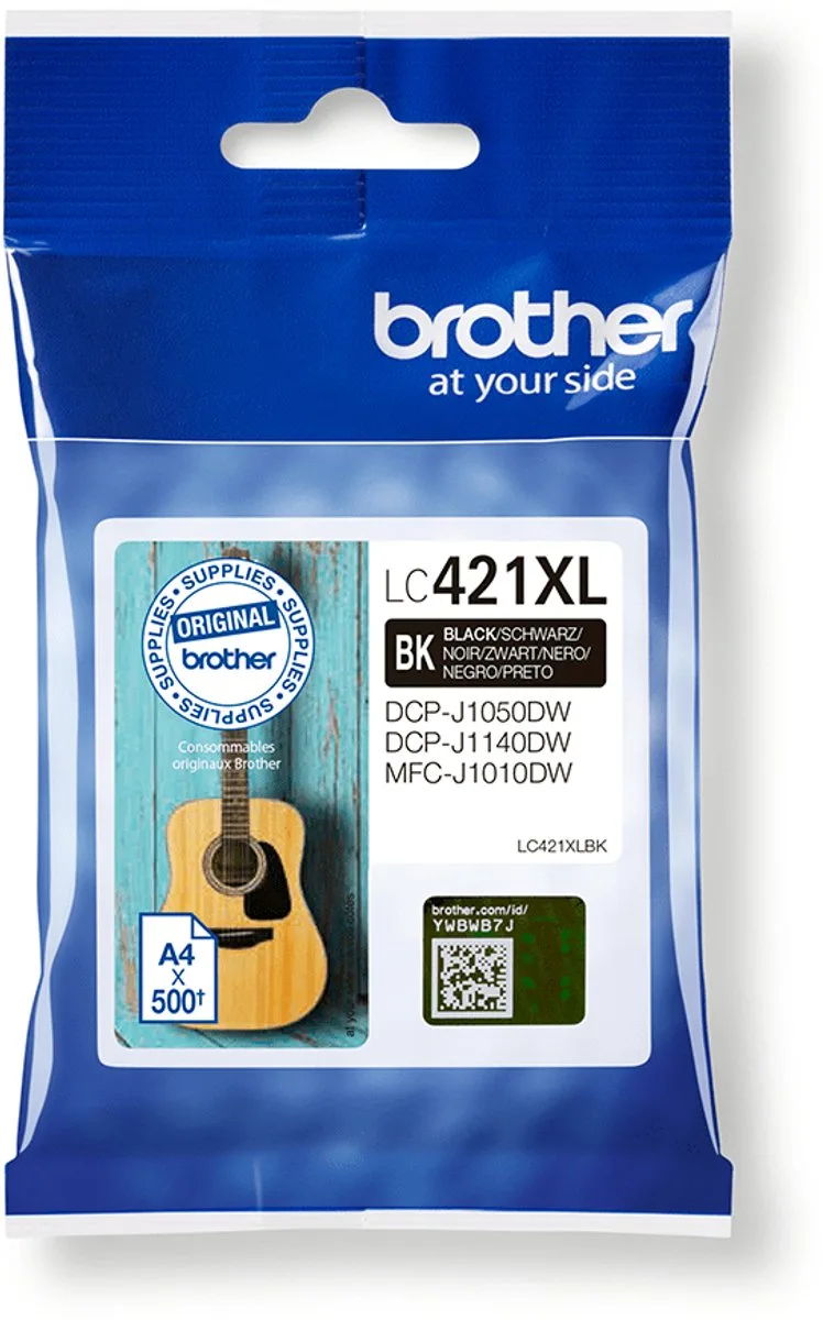 Inktcartridge brother lc-421xlbk | 1 stuk by Brother in Black – product photo