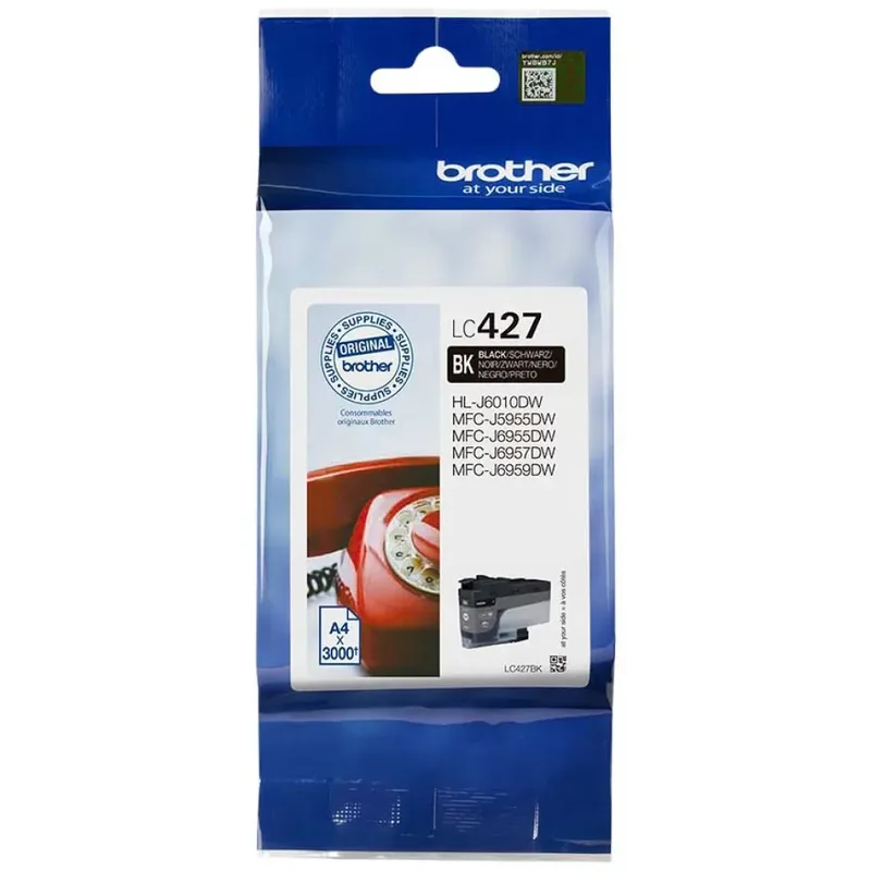 Inktcartridge brother lc-427bk zwart | 5 stuks de Brother – photo produit 2 sur 3