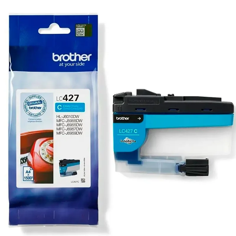 Inktcartridge brother lc-427c blauw | 5 stuks de Brother – photo produit 2 sur 3