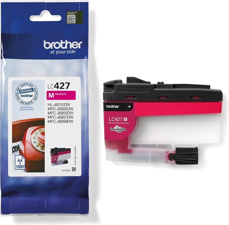 Inktcartridge brother lc-427m | 1 stuk | 5 stuks de Brother en Rouge – photo produit