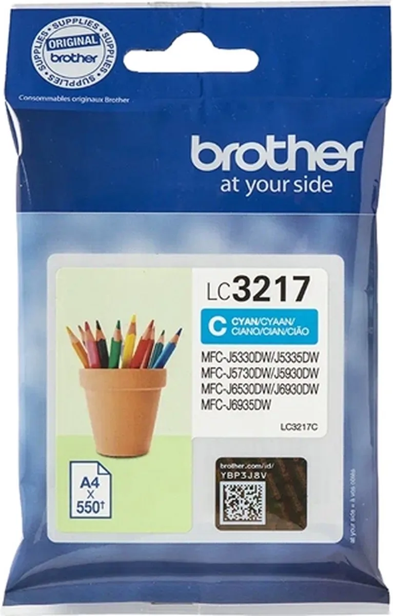 Inktcartridge CYAAN van Brother in Cyaan – productfoto