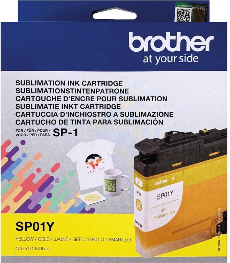 Inktcartridge yellow sublimatieprinter SP-1 van Brother in Geel – productfoto