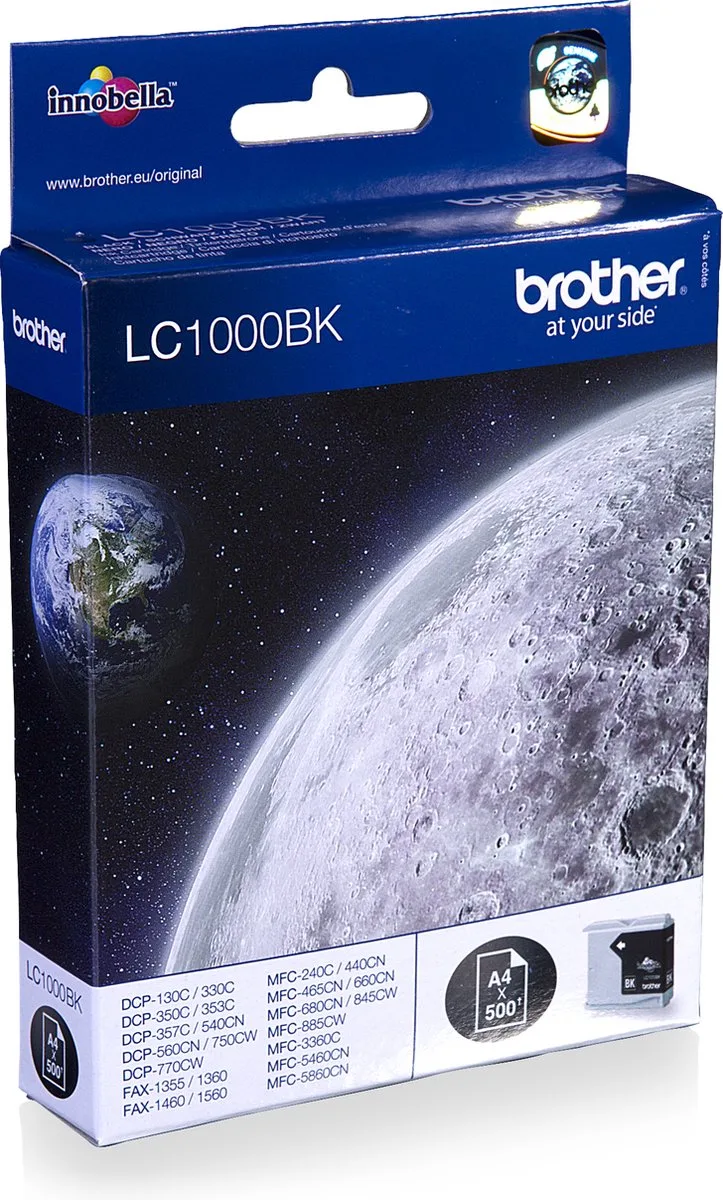LC-1000BK Inktcartridge van Brother in Zwart – productfoto